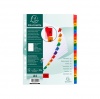 DIVISORI A-Z IN CARTONCINO COLORATO - A4 - 160 GR. - EXACOMPTA - 1111E - CODICE 74627