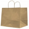 SHOPPERS CARTA BIOKRAFT - AVANA - 32X20X33 CM. - MANIGLIE CORDINO - CONFEZIONE 25 PEZZI