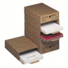 SCATOLA ARCHIVIO CARTONE A4 FILE - 26X8X35 CM. - AVANA - DOX - (00028600)