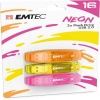 KEY USB 2.0 - EMTEC - 16 GB. - KIT 3 PEZZI - NEON