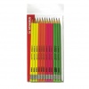 MATITA IN GRAFITE SWANO FLUO - HB - CON GOMMINO - FUSTO IN 4 COLORI - CONF. 12 PEZZI - STABILO - 4907/12 - CODICE 52887