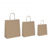 SHOPPERS CARTA BIOKRAFT - AVANA - 26X11X34,5 CM. - MANIGLIE CORDINO - CONFEZIONE 25 PEZZI