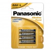 BATTERIA PANASONIC - MINISTILO - CONFEZIONE 4 PEZZI - AAA - 1,5 VOLT - CODICE 57373