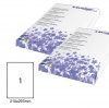 ETICHETTE ADESIVE - A4 (21X297 MM.) - CONFEZIONE 100 ETICHETTE - 