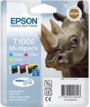 NS EPSON STYLUS SX600FW/B40W - T1006 - MULTIPACK - 3 COLORI - (RINOCERONTE) - ORIGINALE