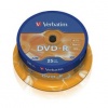 DVD-R VERBATIM 4,7 GB. - CONFEZIONE 25 PEZZI - 16X - 43522/25