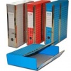 SCATOLA ARCHIVIO BOX 1 - BLU - APERTURA PARZIALE - 37,5X29,5X9 CM. - RESISTO - RESX101.BL