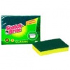 SPUGNE CLASSIC SCOTCH BRITE - GIALLO/VERDE - 14,2X2,4X11,5 CM. - CONFEZIONE 2 PEZZI - CODICE 53757