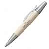 PENNA FABER-CASTELL - SFERA - ACERO CHIARO - BIANCO - E-MOTION METAL WOOD