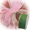 ROTOLO NASTRO ORGANZA LUCY - VERDE 34 - 38 MM. X 25 MT.