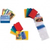 BUSTE PORTA 10 CARD COLORATE A 10 TASCHE 5,8X8,7 - CONF. 5 PEZZI ASSORTITE