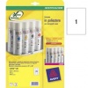 ETICHETTE LASER POLIESTERE BIANCO - CONFEZIONE 20 FOGLI - A4 - L4775-20 - (1 ETICHETTA PER FG.) - AVERY - CODICE 47693