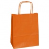 SHOPPERS CARTA KRAFT - ARANCIO - 22X10X29 CM. TWISTED - CONF. 25 PEZZI