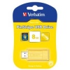 KEY USB 2.0 - VERBATIM - 8 GB. - GIALLO - STORE'N'GO - PINSTRIPE