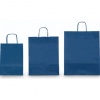 SHOPPERS CARTA KRAFT - BLU - 22X10X29 CM. TWISTED - CONF. 25 PEZZI