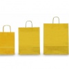 SHOPPERS CARTA KRAFT - GIALLO - 36X12X41 CM. TWISTED - CONF. 25 PEZZI