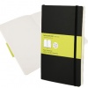 TACCUINO MOLESKINE LARGE - NERO - CM. 13x21 - 240 PG BIANCHE - COPERTINA MORBIDA C/ELASTICO