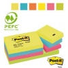 BL POST-IT NOTES 653-TFEN - KIT 12 PEZZI - ASSORTITI ENERGY - 38X51 - (7100290179) - CODICE 64208