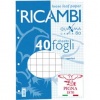 RICAMBI A4 - QUADRI 5 MM. - CONFEZIONE 50 FOGLI