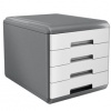 CASSETTIERA 4 CASSETTI DA 4,5 CM. - MYDESK - GRIGIO/BIANCO - ARDA - 18P4PB - CODICE 74995