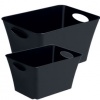 CONTENITORE LIVING BOX - NERO - 52,6x39,2x31 - 44 LITRI