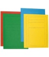 CONFEZIONE 24 CARTELLINE BRISTOL SEMPLICI - 6 COLORI ASSORTITI - (SENZA LEMBI) - 35X25 - 0205053