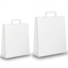 SHOPPERS CARTA KRAFT - BIANCO NEUTRO - 22X10X29 CM. PIATTINA - CONF. 25 PEZZI