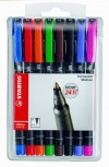 PENNARELLO STABILO - OHPEN 843/8 - BUSTA 8 COLORI - MEDIO - PUNTA 1,0 MM. - CODICE 27732