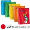 CARTA FOT.A4 GR.160 - ROSSO SCARLATTO 209 - (COLORE INTENSO) - CONFEZIONE 250 FOGLI - LE CIRQUE - CODICE 32918