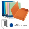 CONFEZIONE 25 CARTELLINE 3 LEMBI - BLU PRUSSIA - 200 GR. - LUCE FAVINI - 24,5X34,5 - CODICE 32669