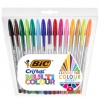 PENNA SFERA BIC CRISTAL MULTICOLOR - CONFEZIONE 15 PEZZI ASSORTITI - 1,6 MM.