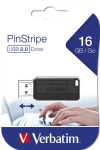 KEY USB 2.0 - VERBATIM - 16 GB. - STORE'N'GO PINSTRIPE - NERO - 49063