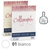 CARTA CALLIGRAPHY 200 GR. - A4 - BIANCO 01 - CONFEZIONE 50 FOGLI - MILLERIGHE - FAVINI