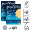 CARTA METALIZZATA 120 GR. -  A4 - ARGENTO 03 - CONFEZIONE 20 FOGLI - SPECIAL EVENTS