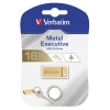 KEY MINI USB 3.0 - VERBATIM - 16 GB. - METAL EXECUTIVE - DRIVE GOLD